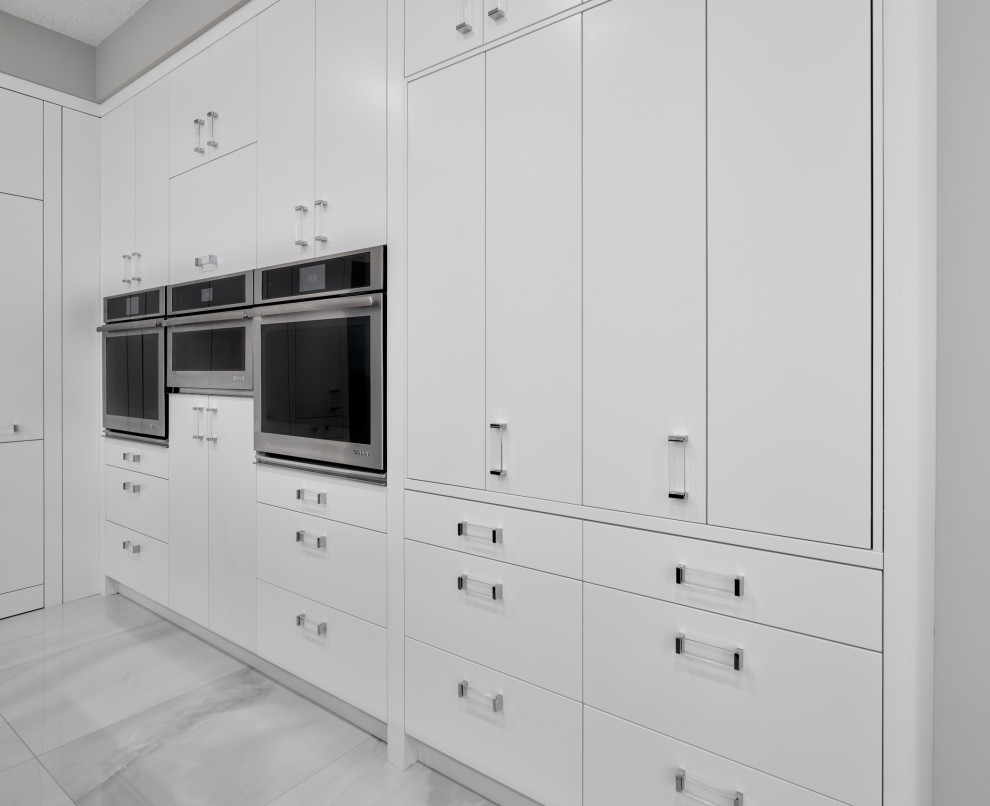 Home design - contemporary home design idea in Edmonton