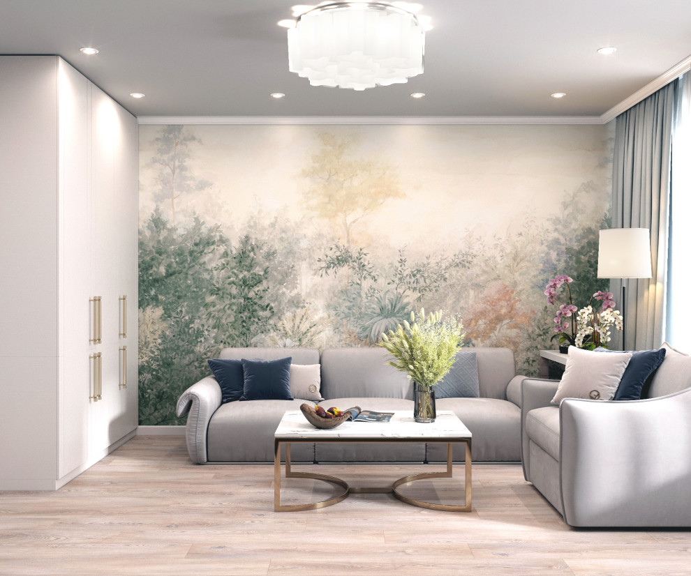 квартира в пастельных тонах