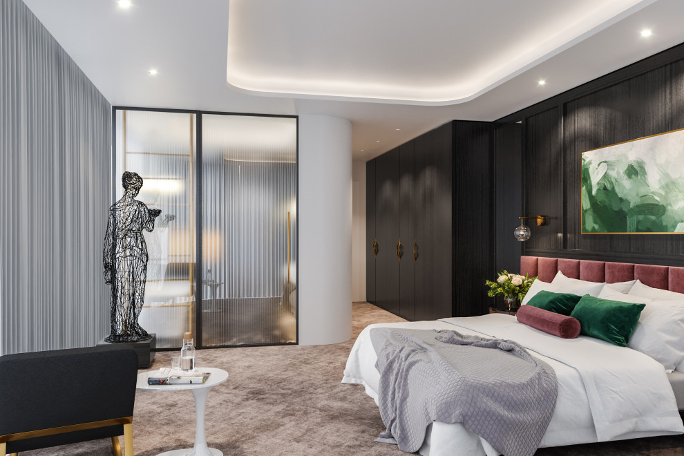 Photo of a modern bedroom in Singapore.