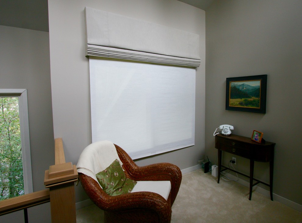 Inspiration for a modern hallway remodel in Denver