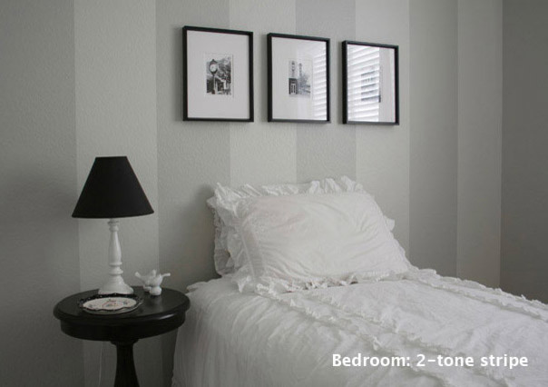 Bedroom Vertical Stripes Traditional Bedroom Denver