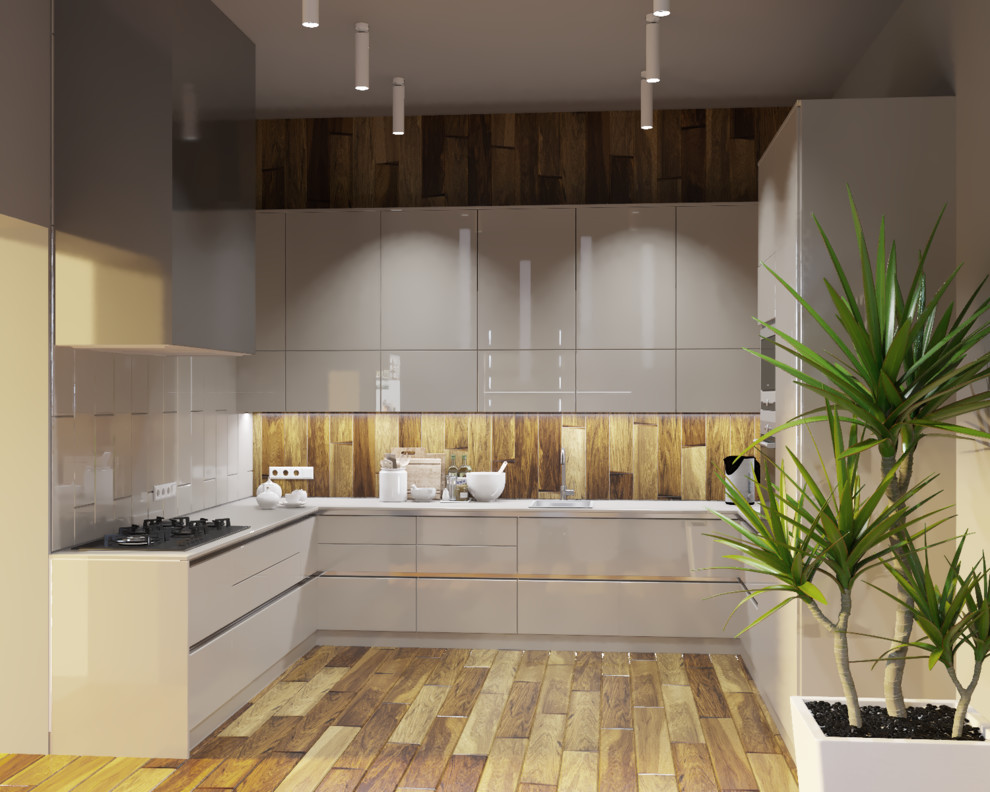 Кухня-столовая в частном доме