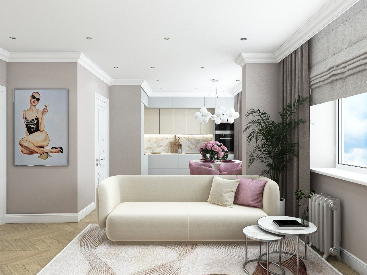 Кухня-гостиная