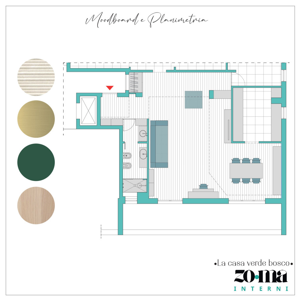 La casa verde bosco - 60mq