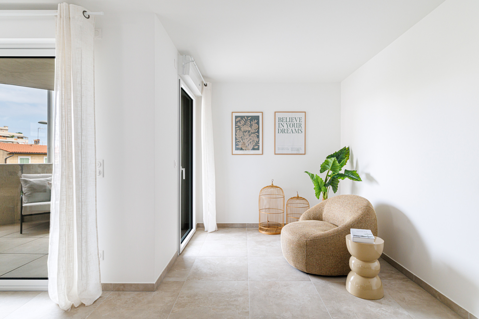 Home staging, L'Echappée mer, Cagnes sur mer