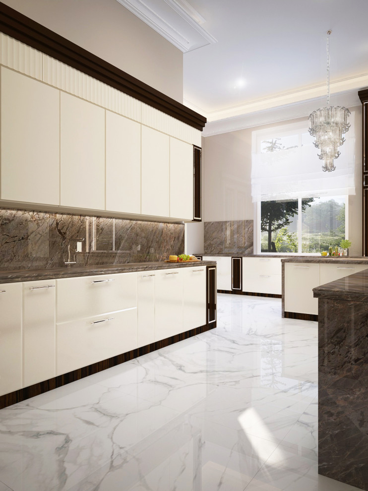 Кухня в загородном поселке "Парк Вилль". Рублевка.