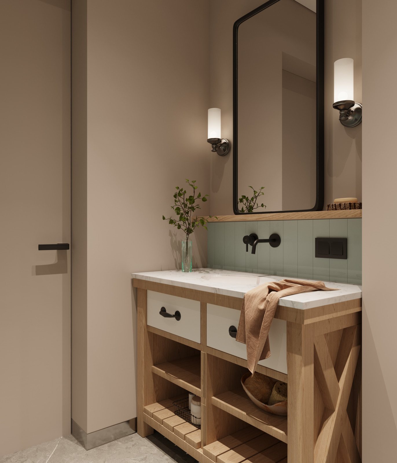 Дизайн-проект ванной комнаты