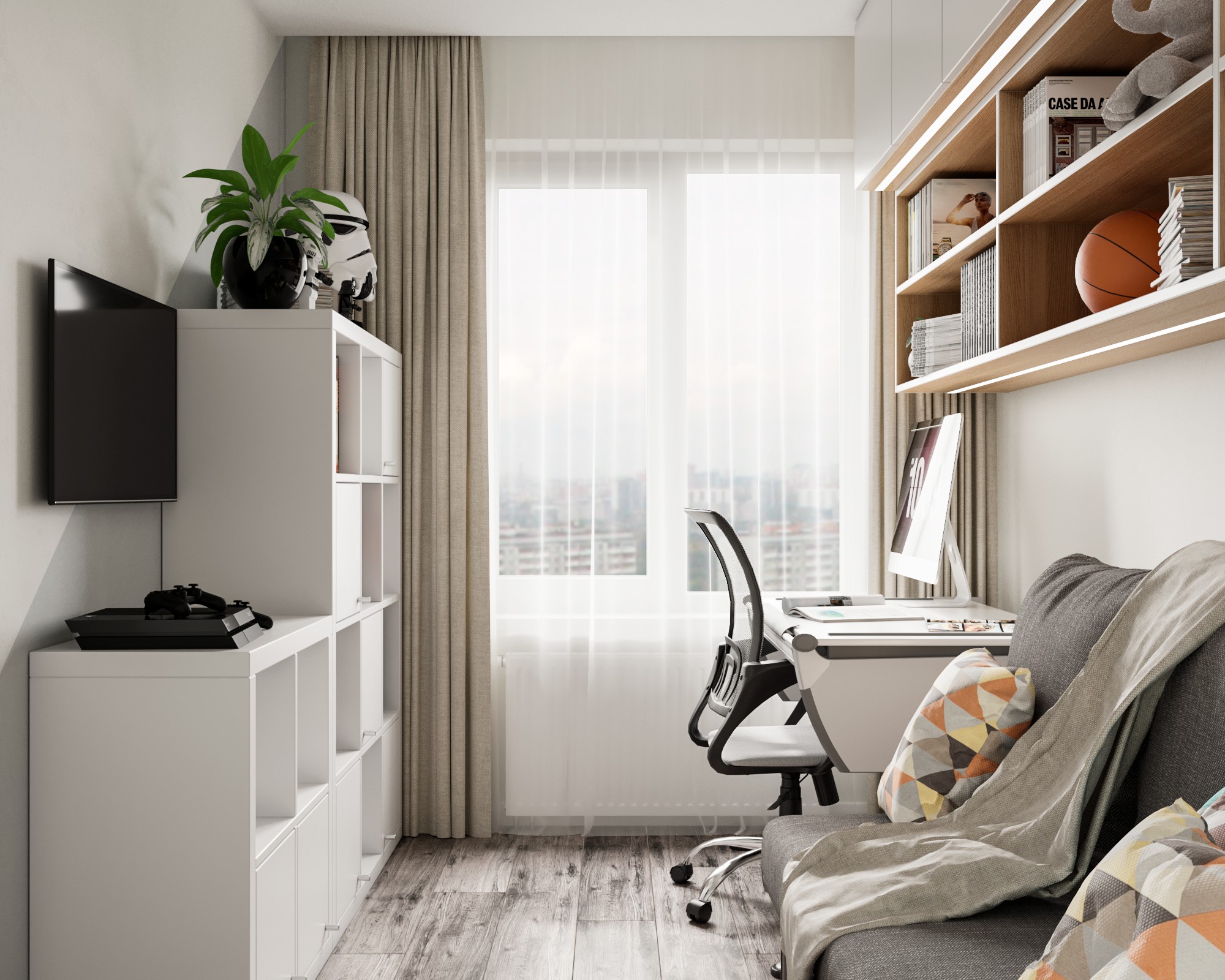 Дизайн - проект двухкомнатной "Брежневки" в г. Москва