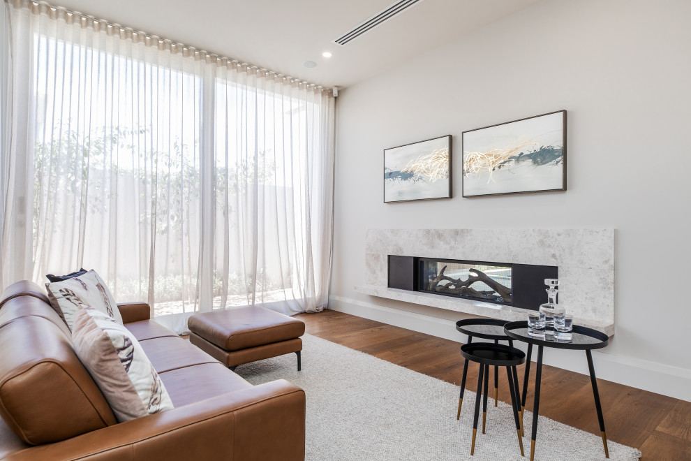 This is an example of a contemporary living room in Adelaide.
