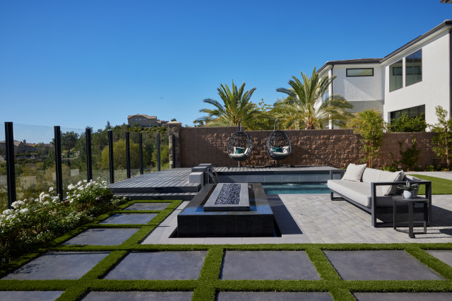 Porter Ranch trendy-hus-og-facade