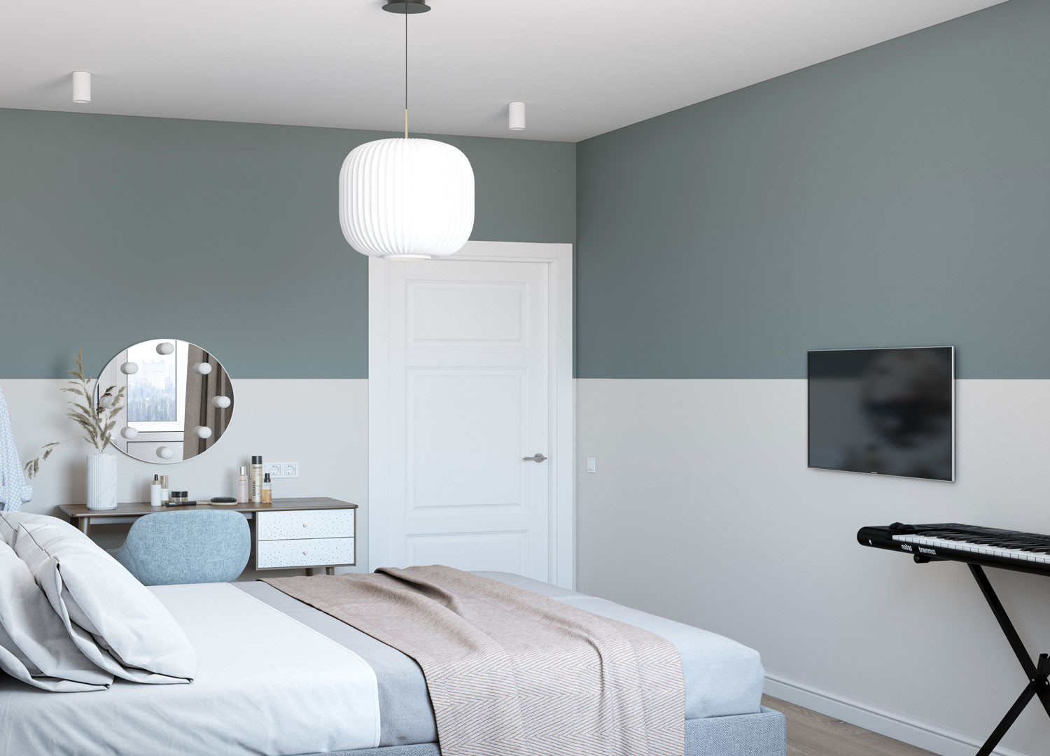 Трехкомнатная квартира для молодой семейной пары