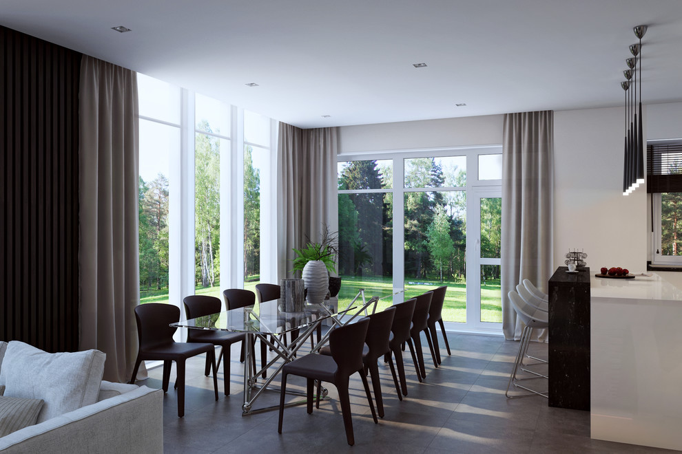 Интерьер загородного дома в Сколково