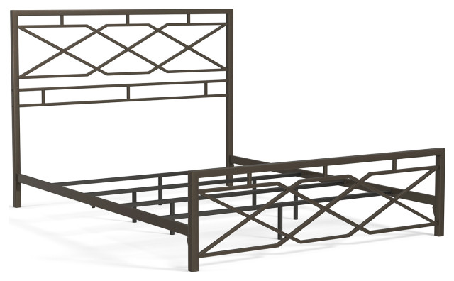 Alpine Metal / Iron Bed, Black, California King