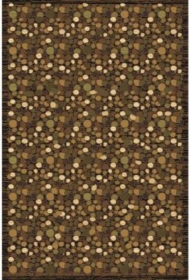 Runner Rug: 861/00 Crown Collection, primary brown color, 2' x 8'