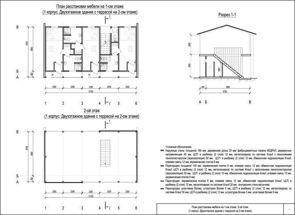 Планы 1-го корпуса