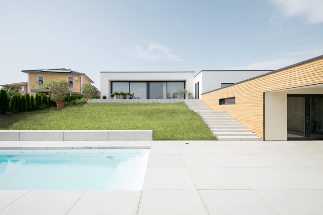 wohnhaus b moderno-facciata