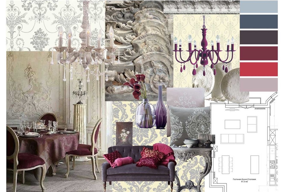 Квартира к классическом стиле нео-барокко