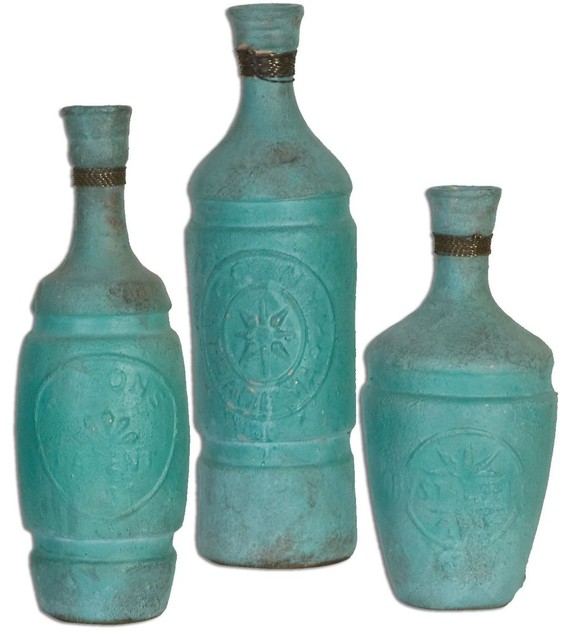 Jalanili Mint Green Vases - Set of 3