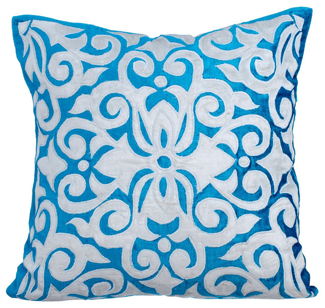 turquoise throw pillows