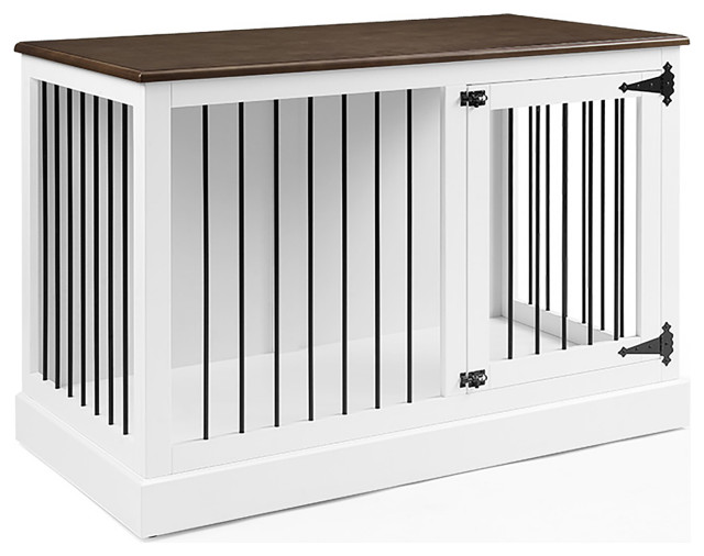Winslow Small Credenza Dog Crate Transitional Dog Kennels And