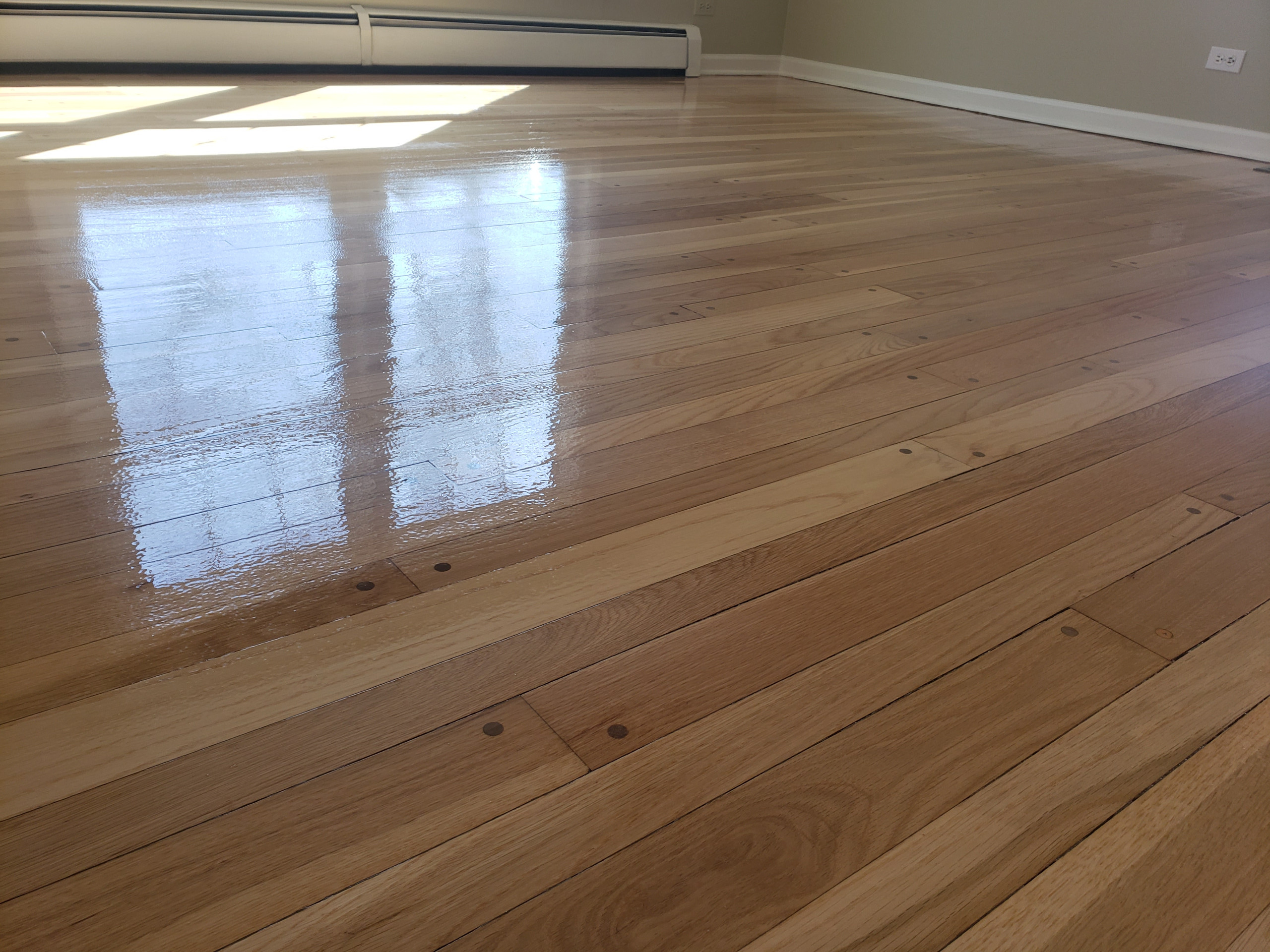 Deerfield,  red and white oak , Bona Seal applied finished with Bona Traffic Hd