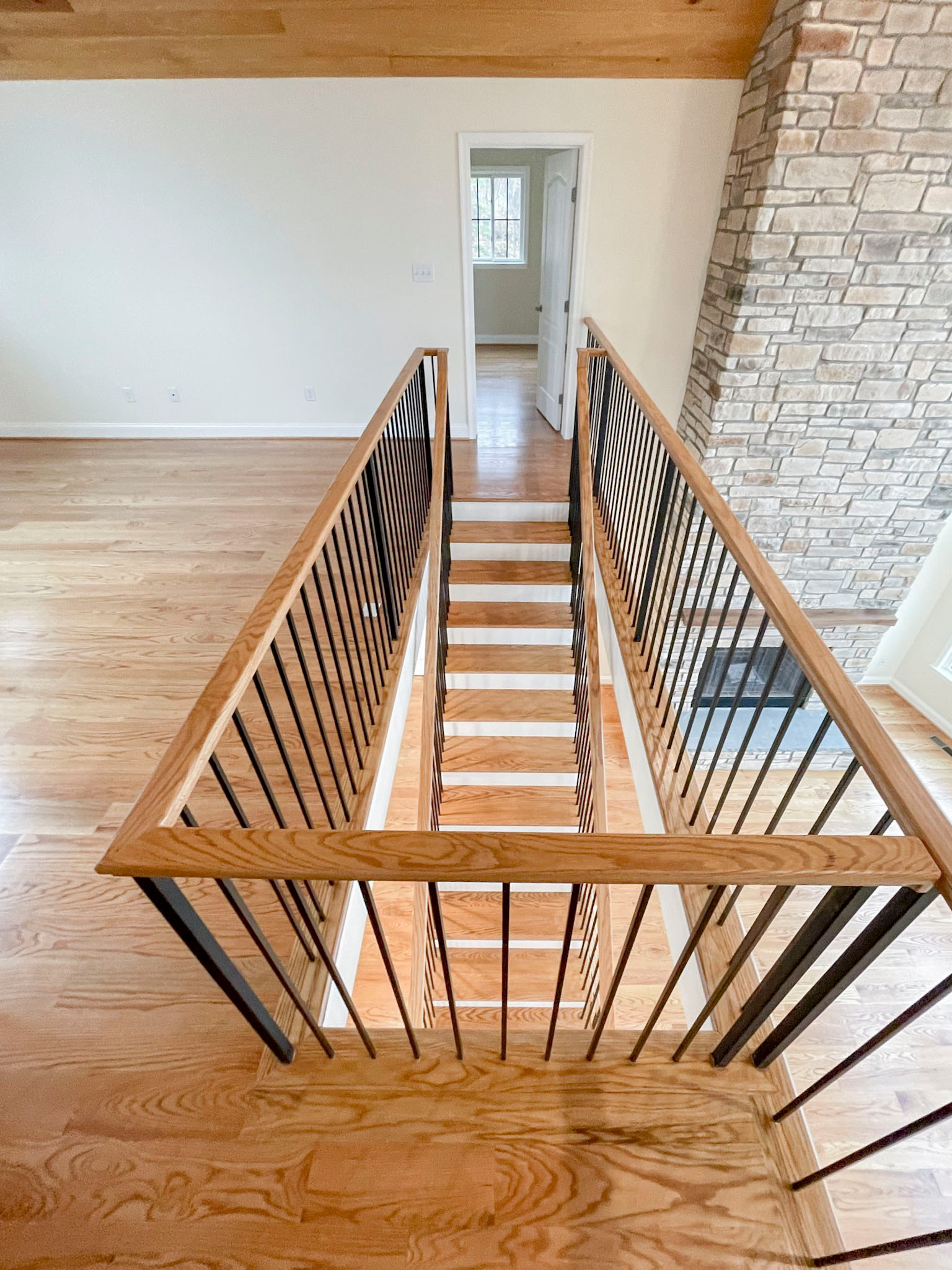 97_Airy Straight-Floating Staircase in Transitional-Mountain Home, Luray, VA 228