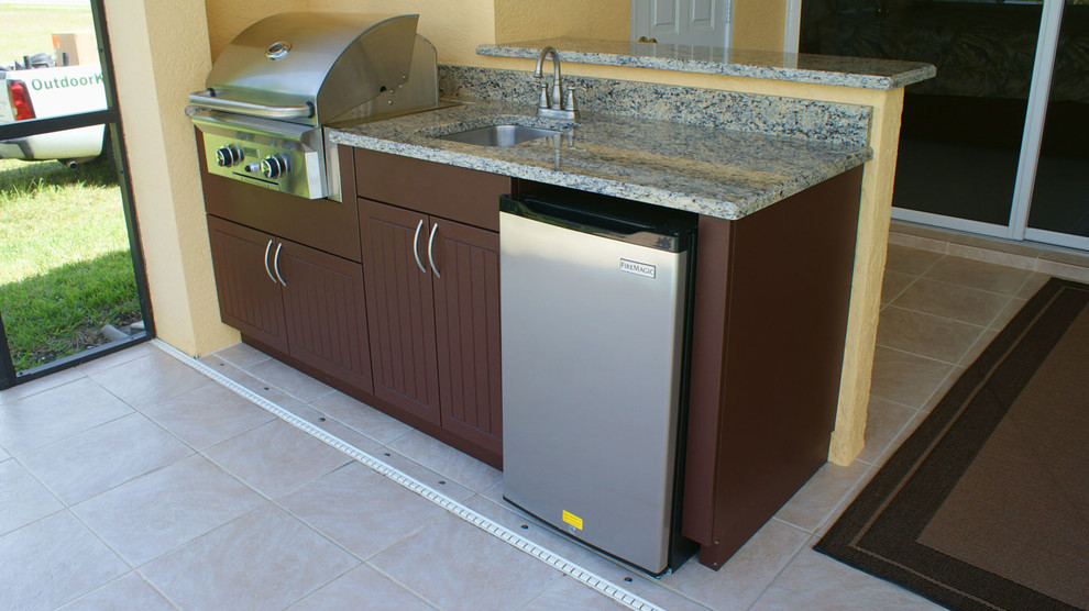 Weatherproof Polymer Cabinetry In Southwest Floridaoutdoor Kitchen