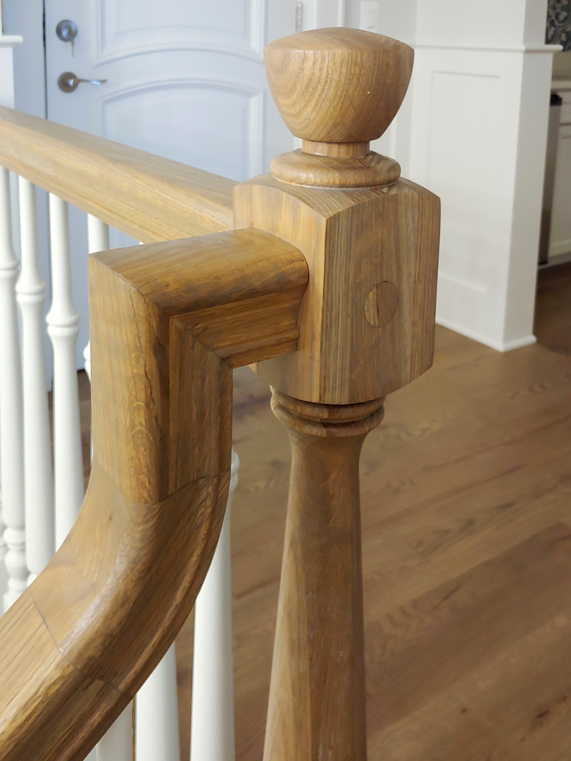 103_Classic Staircase with Stunning Handcrafted Oak Railing System, Aldie VA 201