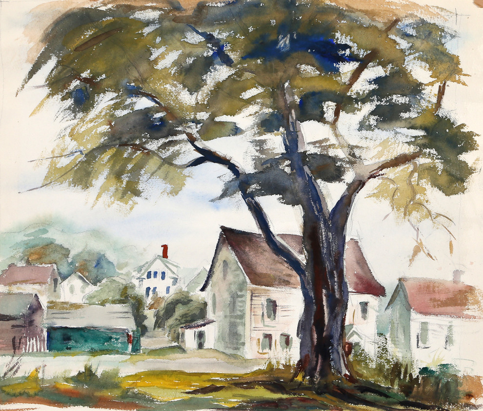 Eve Nethercott, Rockport, P5.48, Watercolor Painting