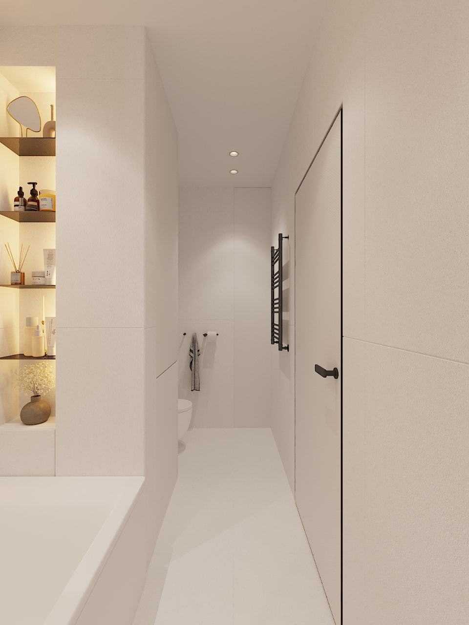 Ванная комната с современном стиле