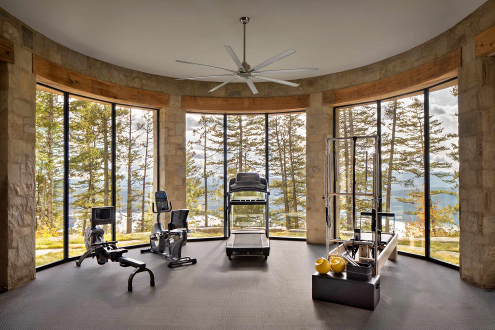 Rocky Mountain Family Retreat - Rustic - Home Gym - Other - by Locati ...