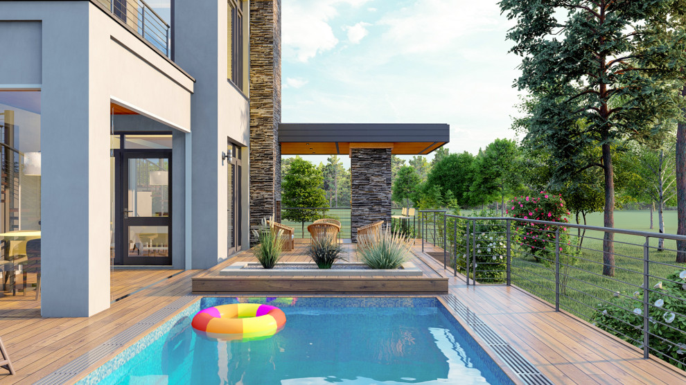 Современный загородный дом