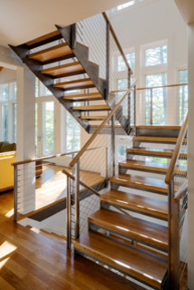 Inspiration for a contemporary home design remodel in Boston