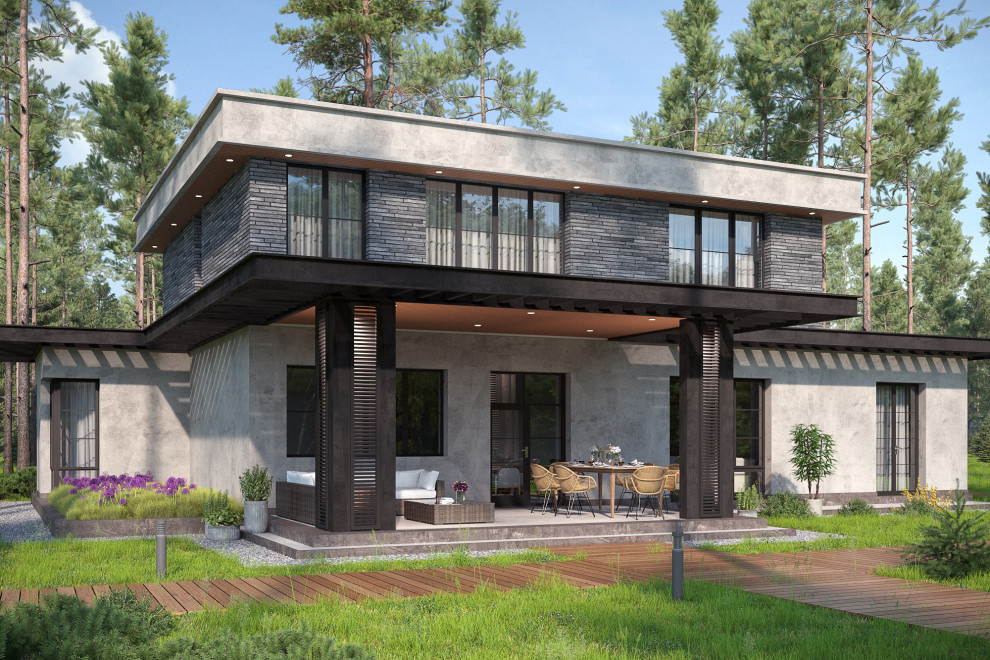 Современный дом в Подушкино