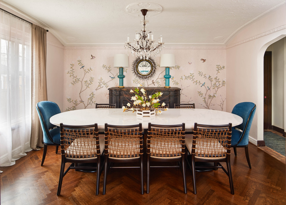 #CHINOISERIECHIC - Transitional - Dining Room - Detroit - by Concetti ...