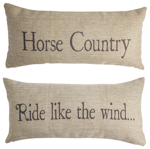 Horse Riding Indoor Outdoor Tan Pillow Farm Ranch Rustic Pillows Farmhouse Outdoor Cushions And Pillows By Evelyn Hope Collection