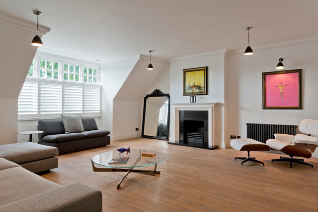Hampstead Penthouse contemporary-living-room