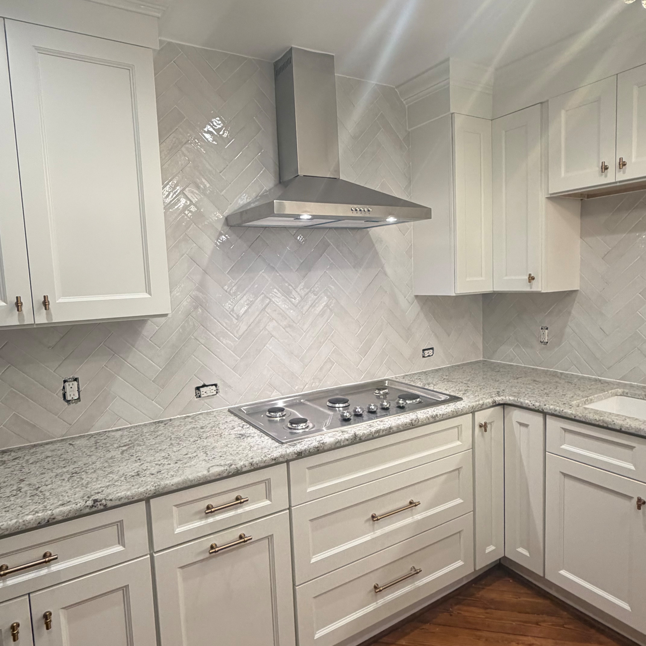 Herringbone Kitchen Backsplash