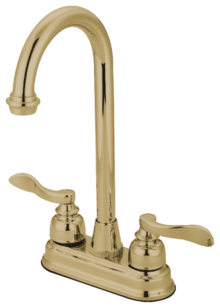 Kingston Brass 4" Centerset Bar Faucet Traditional Bar Faucets by