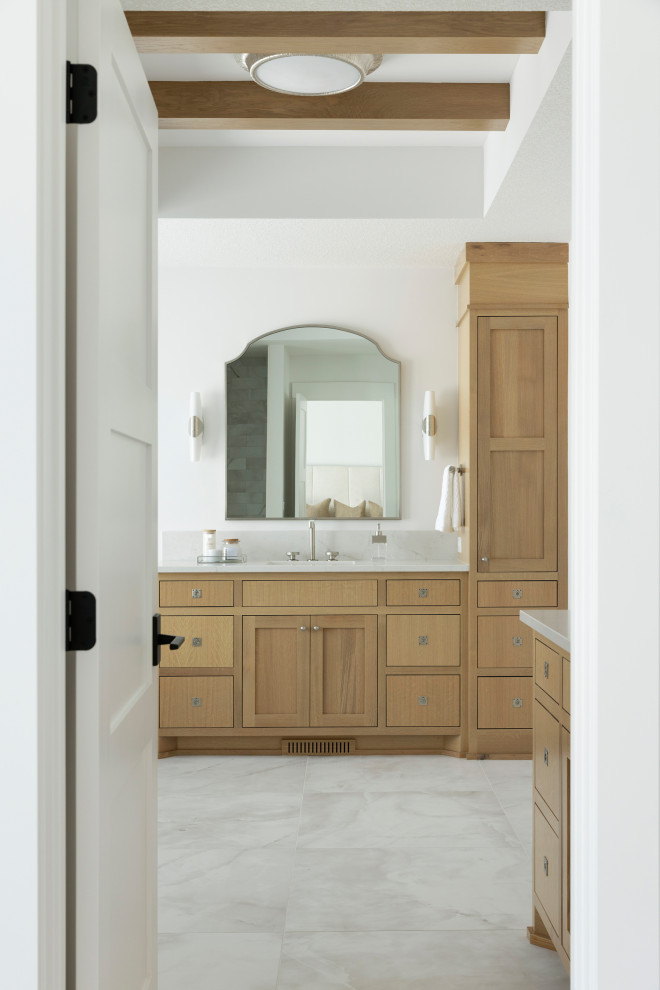 Свежая идея для дизайна: главная ванная комната в стиле модернизм - отличное фото интерьера