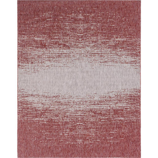 Unique Loom Outdoor Ombre Rug, 9'x12' Contemporary Outdoor Rugs
