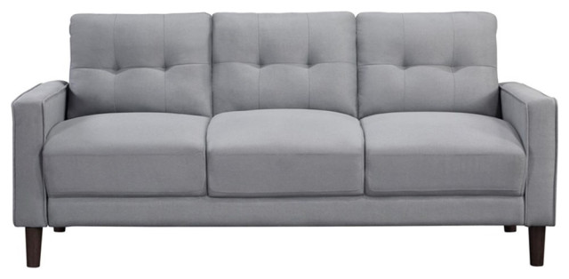 Pemberly Row 2-Piece Upholstered Fabric Sofa Set with Track Arms in ...