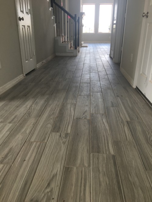 Porcelain wood look tile pattern?