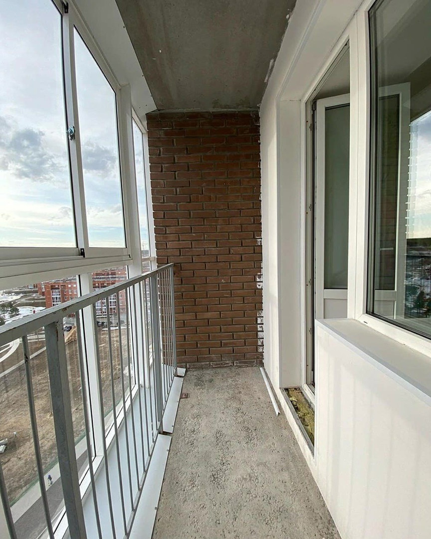 Лоджия "до и после"