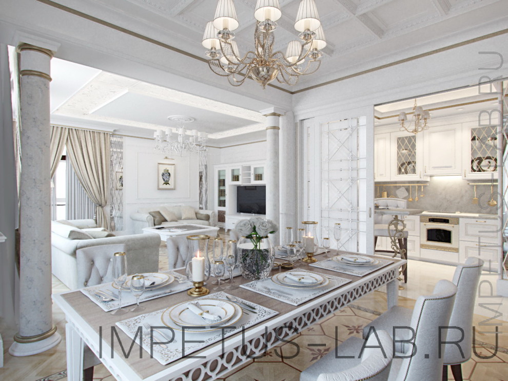 Проект квартиры в классическом стиле