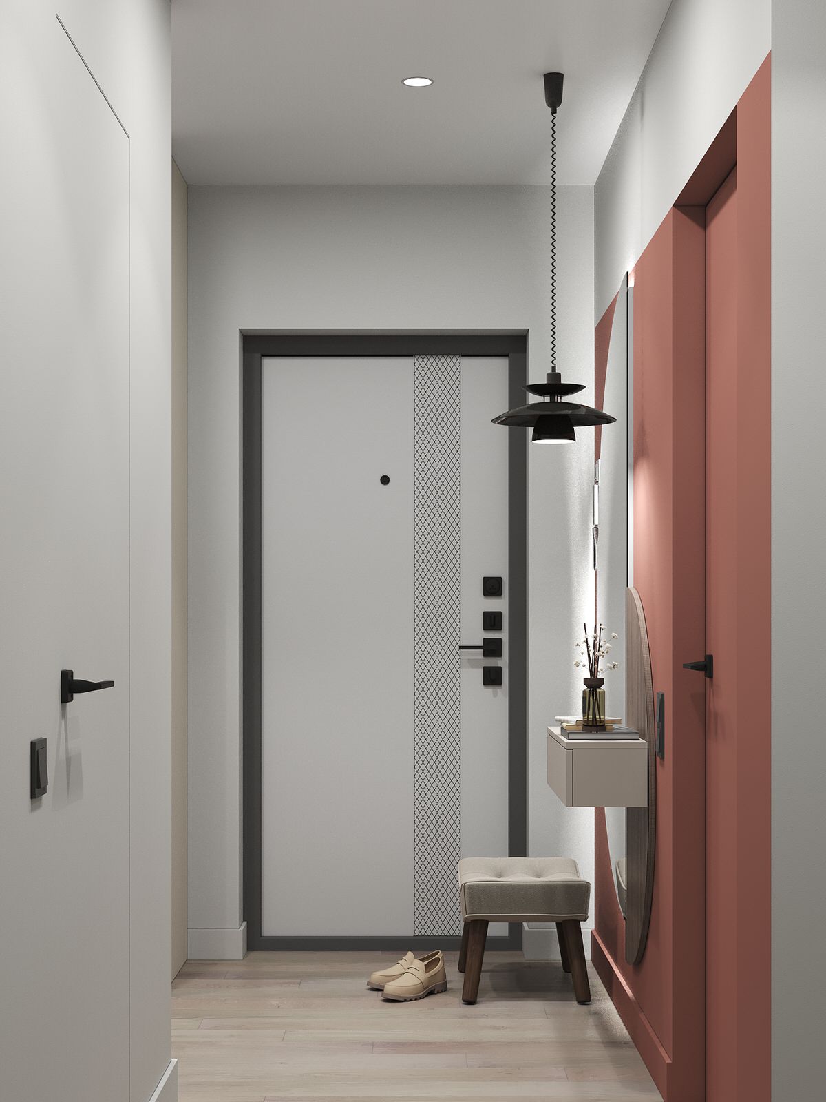 Квартира для молодой семьи с элементами сканди