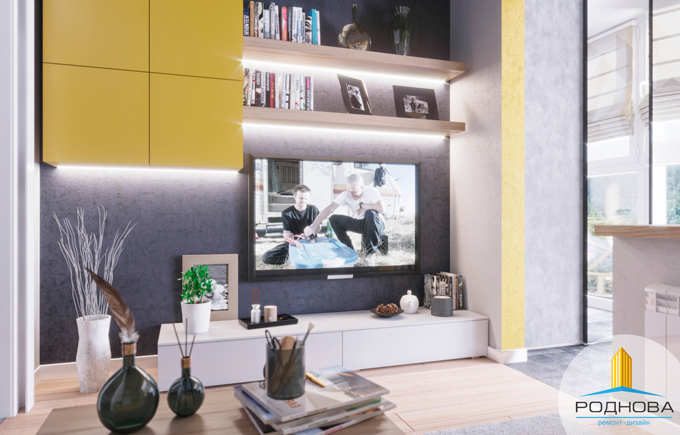 Дизайн проект квартиры студии 28 кв.м.