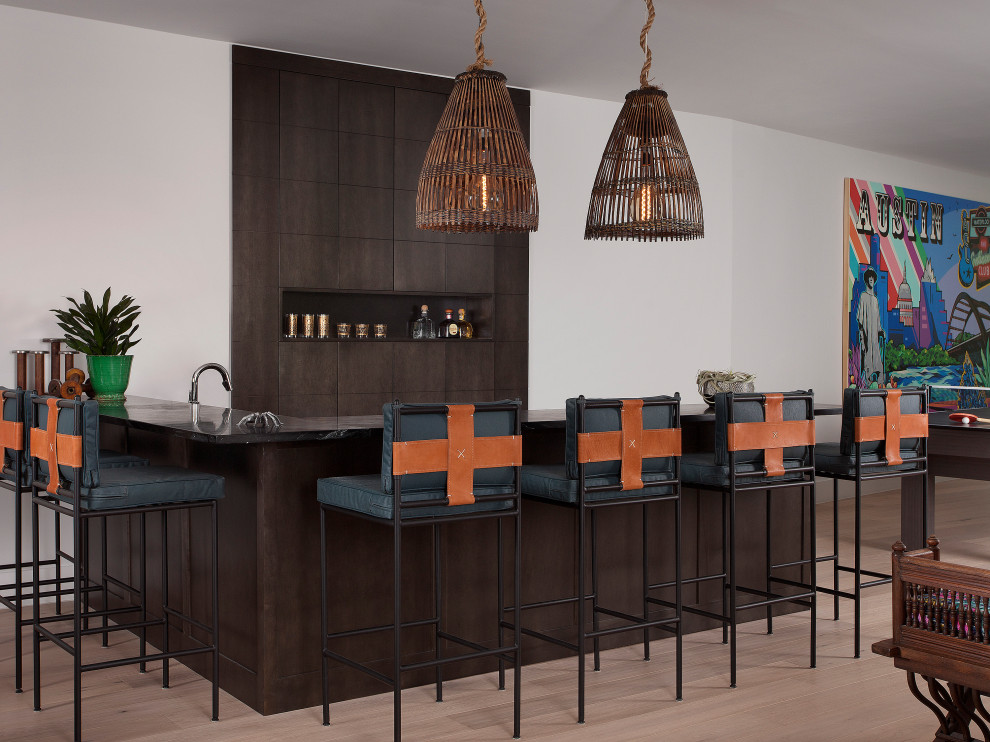 Stratford Hills - Contemporary - Home Bar - Austin - by Glynis Wood ...