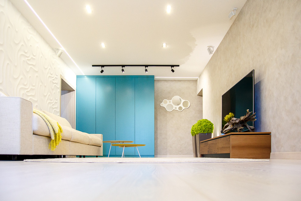 Гостиная. Реализация. Квартира для молодых и успешных