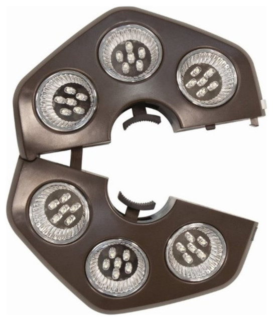 Simply Shade Selene Hexagon Modern Plastic Umbrella Light in Bronze